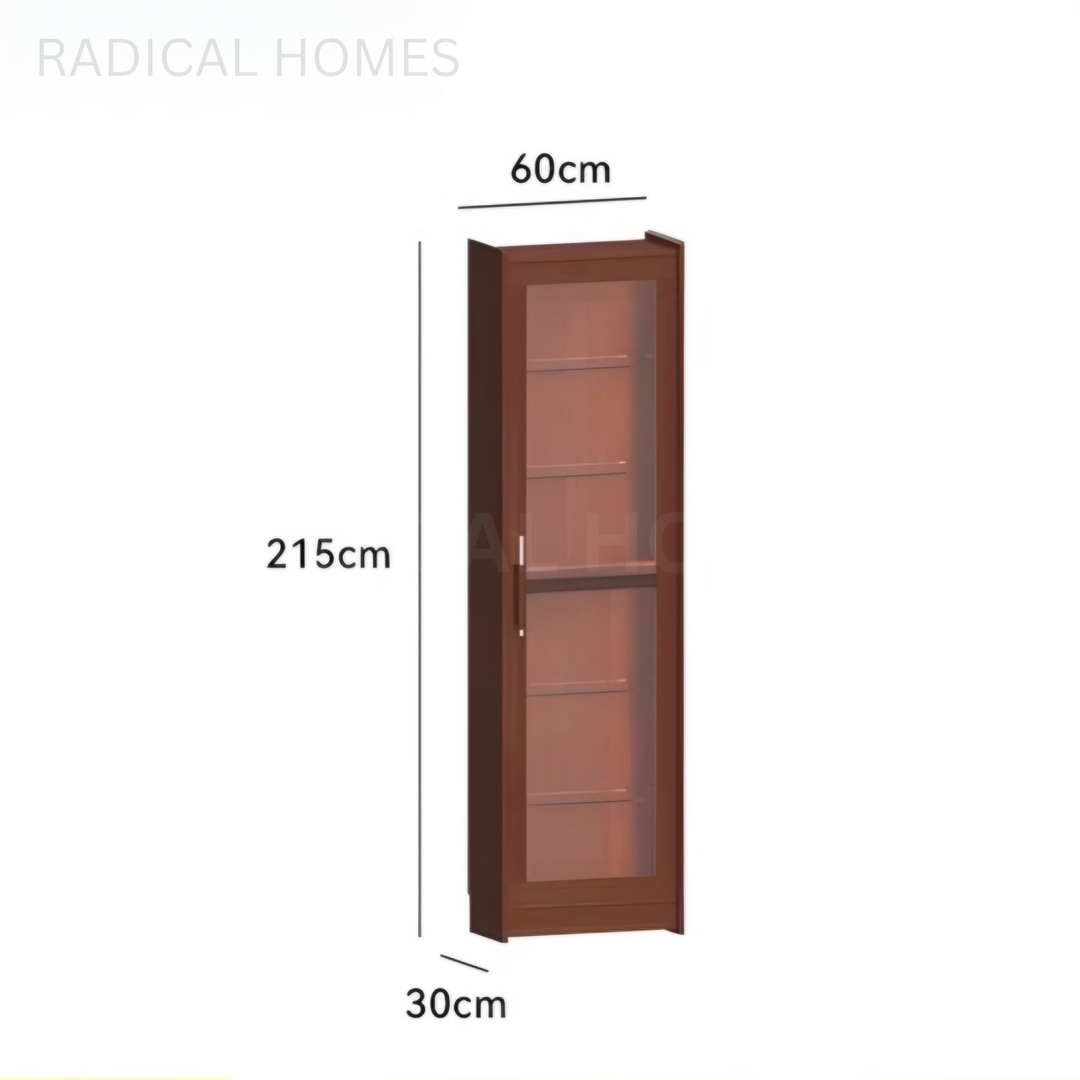 KANYA Modern Solid Wood Display Cabinet - Radical Homes Singapore