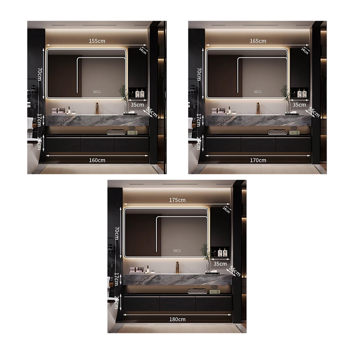 NOVA Modern Bathroom Vanity Sink & Smart Mirror