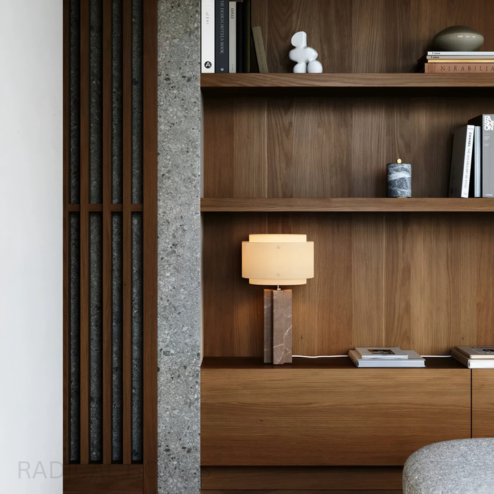 ARCADIA Modern Marble Table Lamp - Radical Homes Singapore