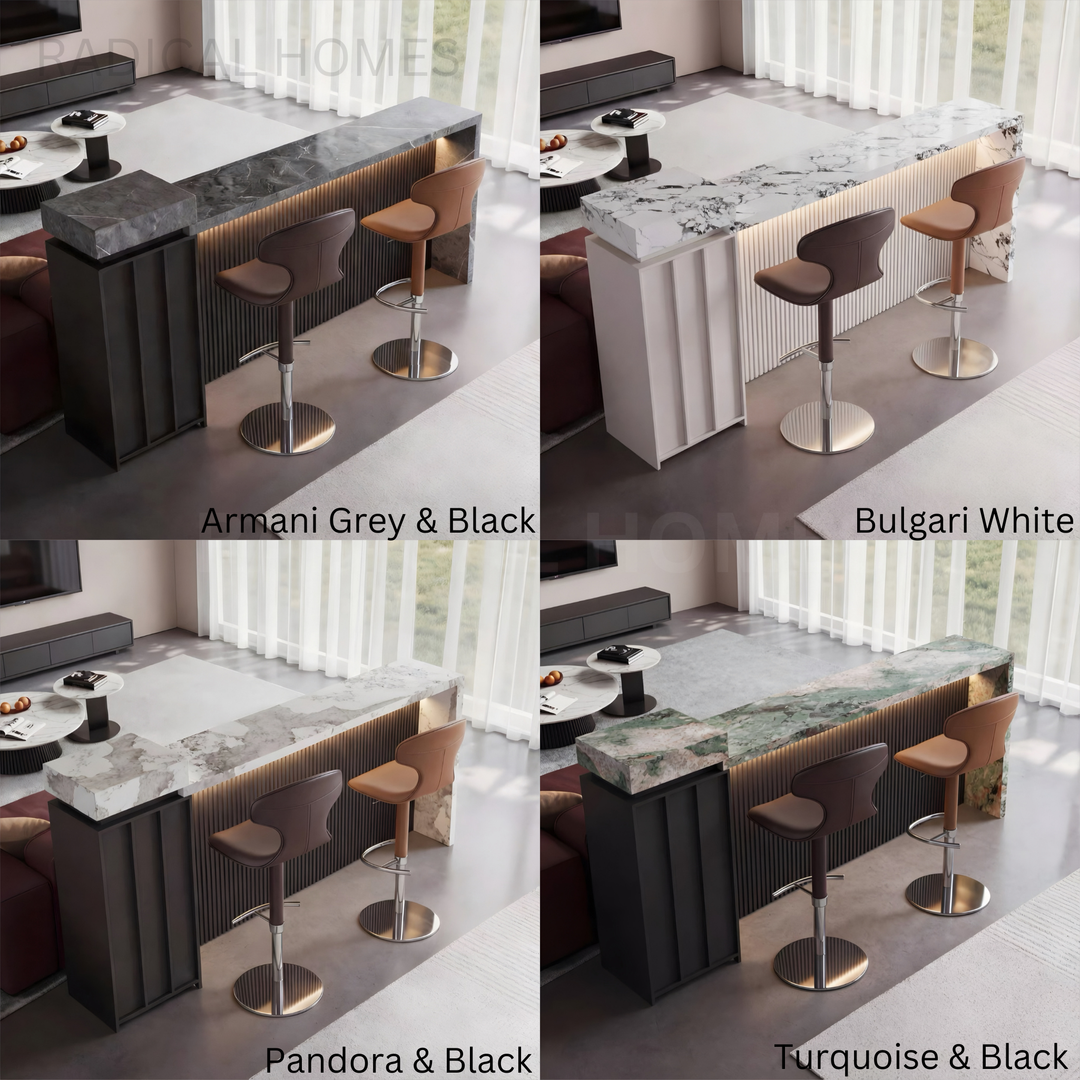CALO Modern Sintered Stone Bar Table