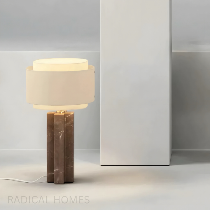 ARCADIA Modern Marble Table Lamp - Radical Homes Singapore