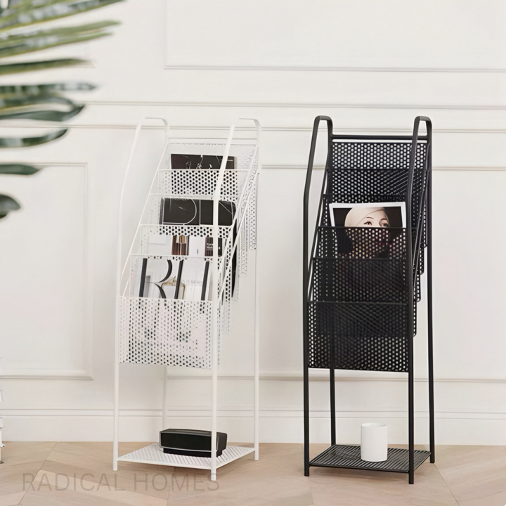 NAYTE Modern Industrial Mesh Magazine Rack - Radical Homes Singapore