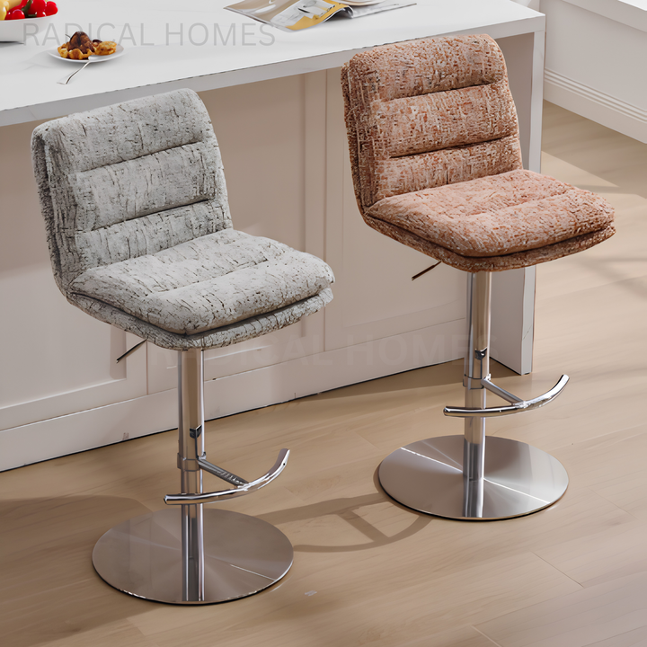 WINSEL Modern Fabric Bar Stool