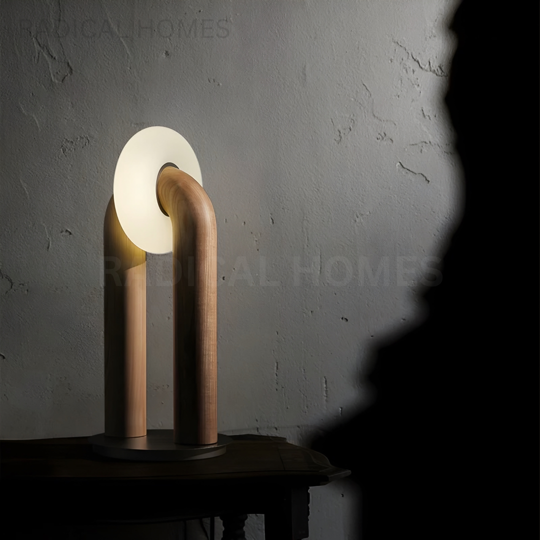 RINA Wabi Sabi Solid Wood Table Lamp