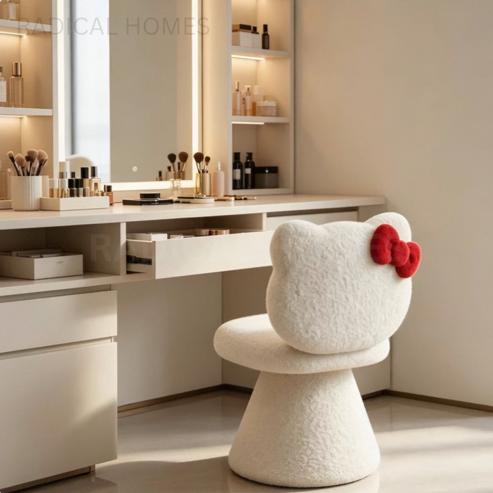 FELINE Modern Boucle Vanity Chair