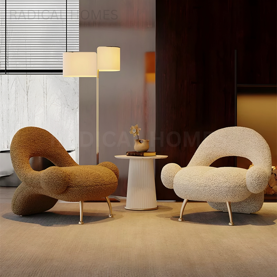 TEDD Modern Boucle Lounge Chair