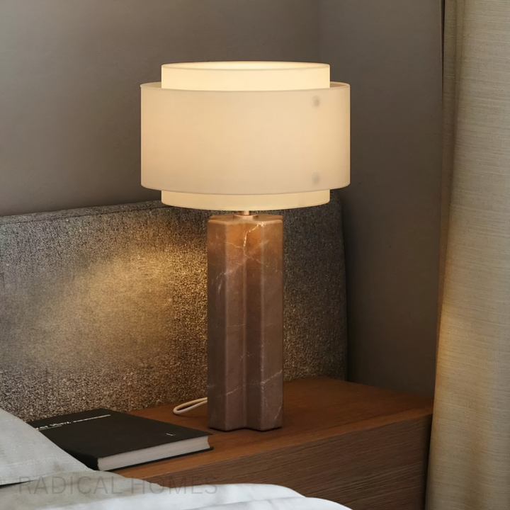 ARCADIA Modern Marble Table Lamp - Radical Homes Singapore