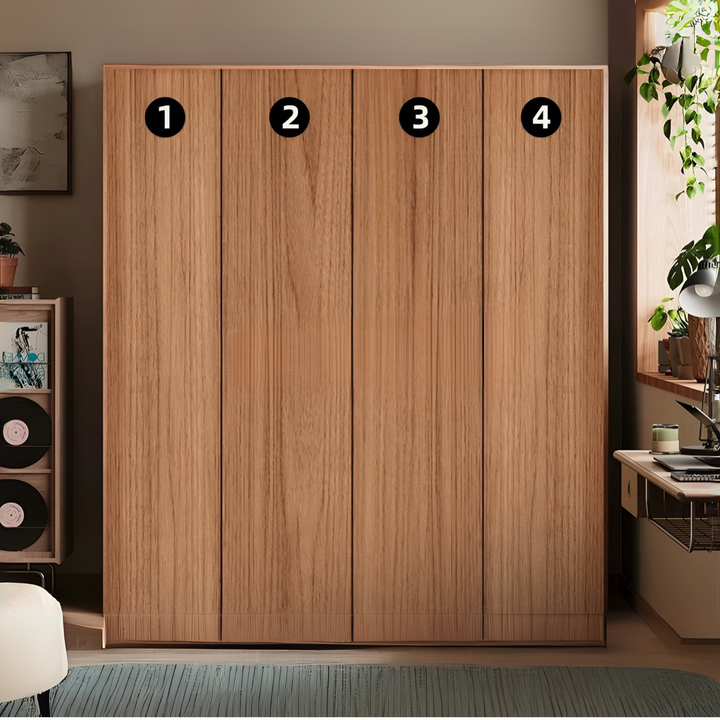 REGALIA Rustic Solid Wood Wardrobe