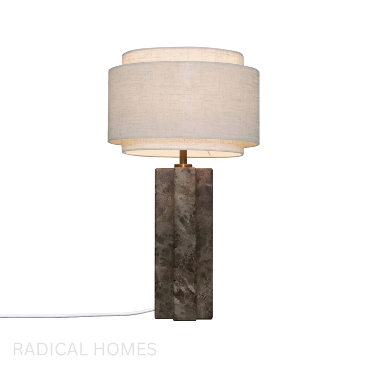 ARCADIA Modern Marble Table Lamp - Radical Homes Singapore