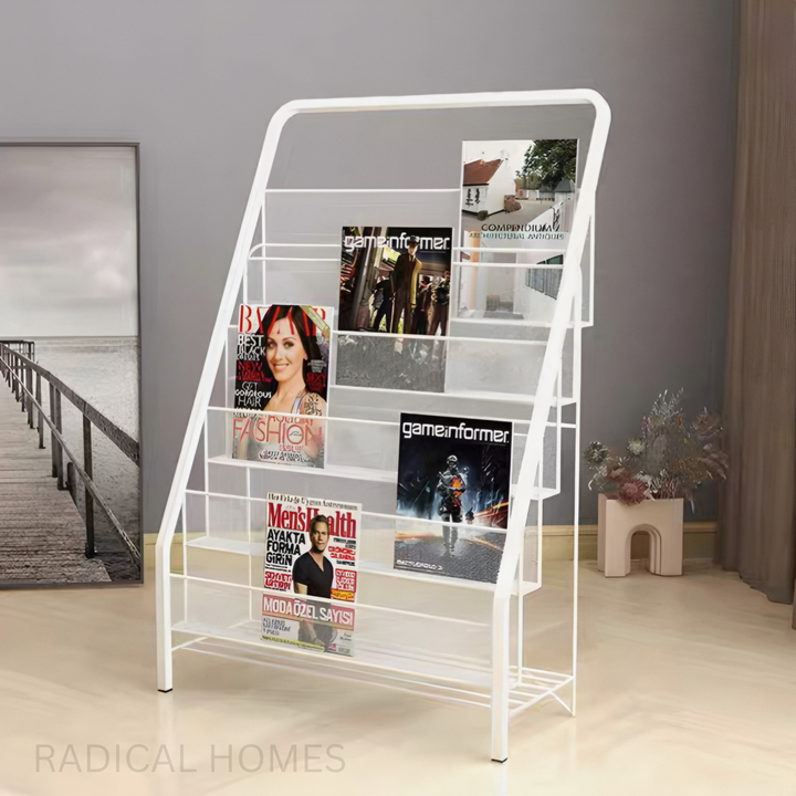 NAYTE Modern Industrial Mesh Magazine Rack - Radical Homes Singapore