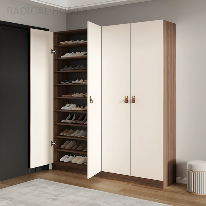 CALVORA Modern Tall Shoe Cabinet - Radical Homes Singapore