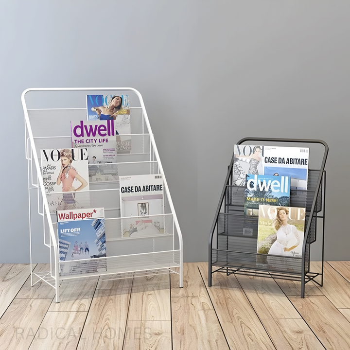 NAYTE Modern Industrial Mesh Magazine Rack - Radical Homes Singapore