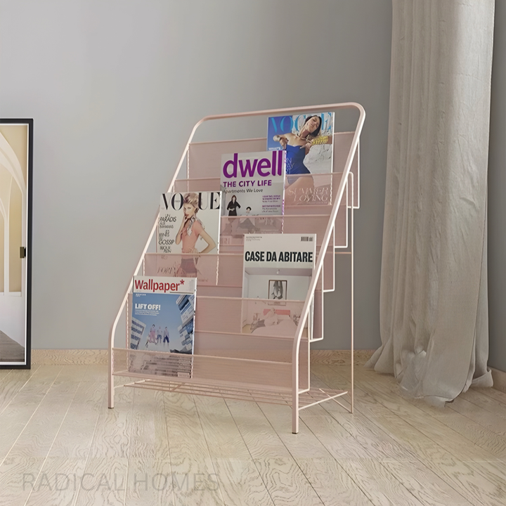 NAYTE Modern Industrial Mesh Magazine Rack - Radical Homes Singapore