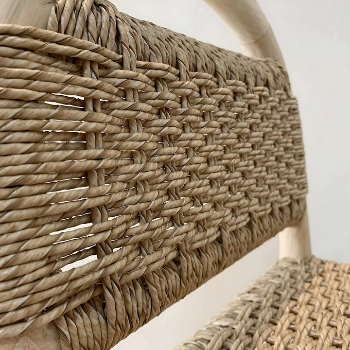 RIVI Rustic Rattan Bar Stool
