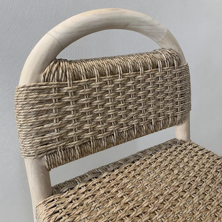 RIVI Rustic Rattan Bar Stool
