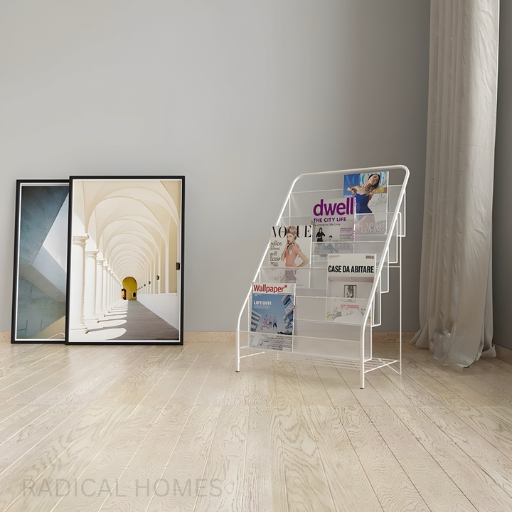 NAYTE Modern Industrial Mesh Magazine Rack - Radical Homes Singapore