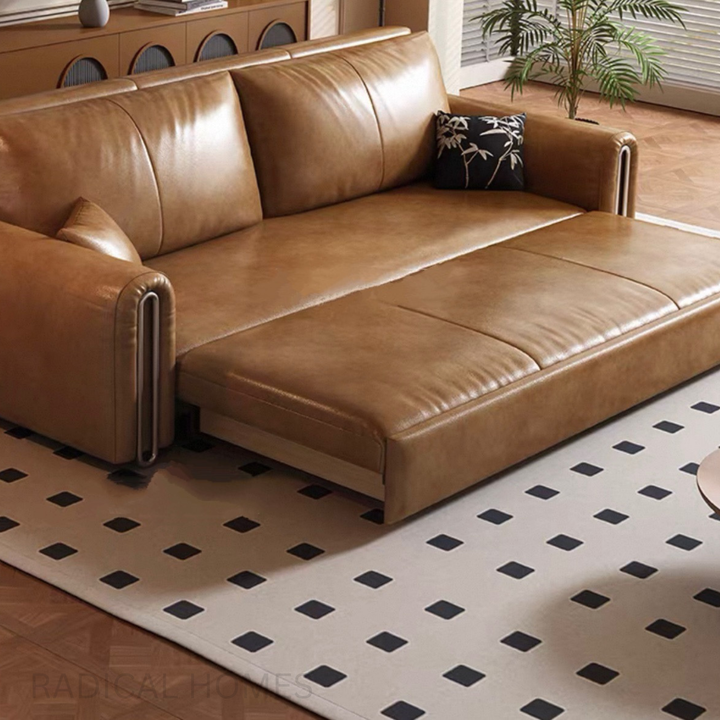 MERCER Modern Leather Sofa