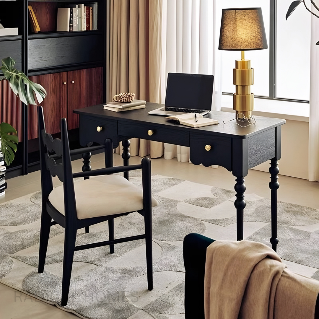 Study Table Rustic MAISON Rustic Solid Wood Study Desk – Radical Homes