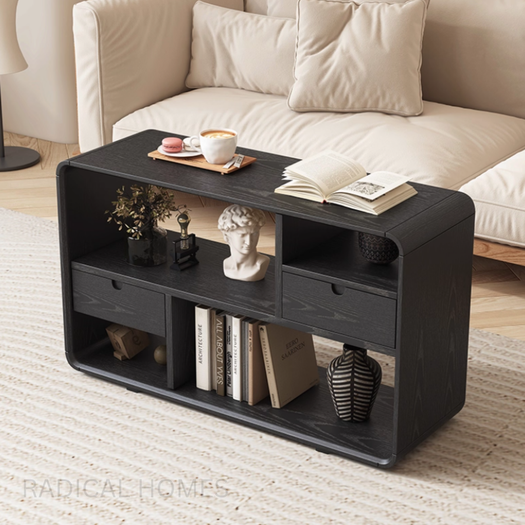 NUBOKU Solid Ash Wood Side Table