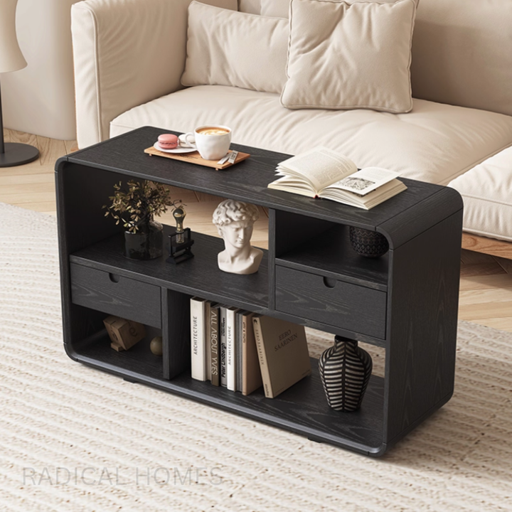 NUBOKU Solid Ash Wood Side Table