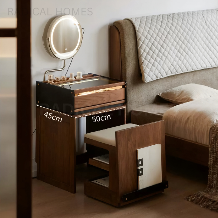 MIKAH Modern Solid Wood Vanity Table - Radical Homes Singapore