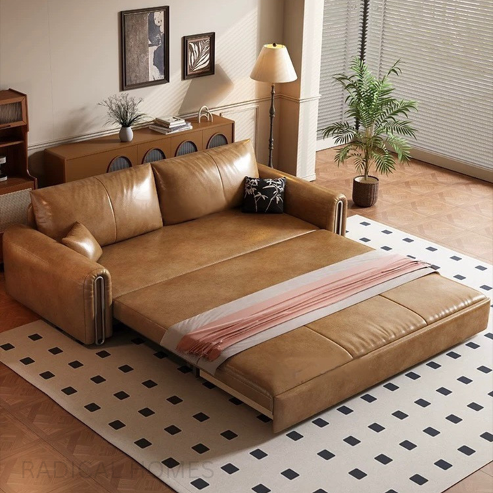 MERCER Modern Leather Sofa
