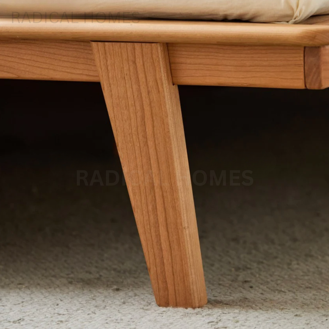 OLIVIA Japandi Multifunctional Solid Wood Bedframe - Radical Homes Singapore