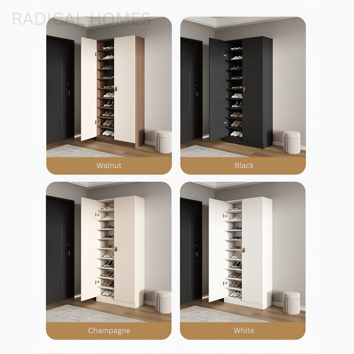 CALVORA Modern Tall Shoe Cabinet - Radical Homes Singapore