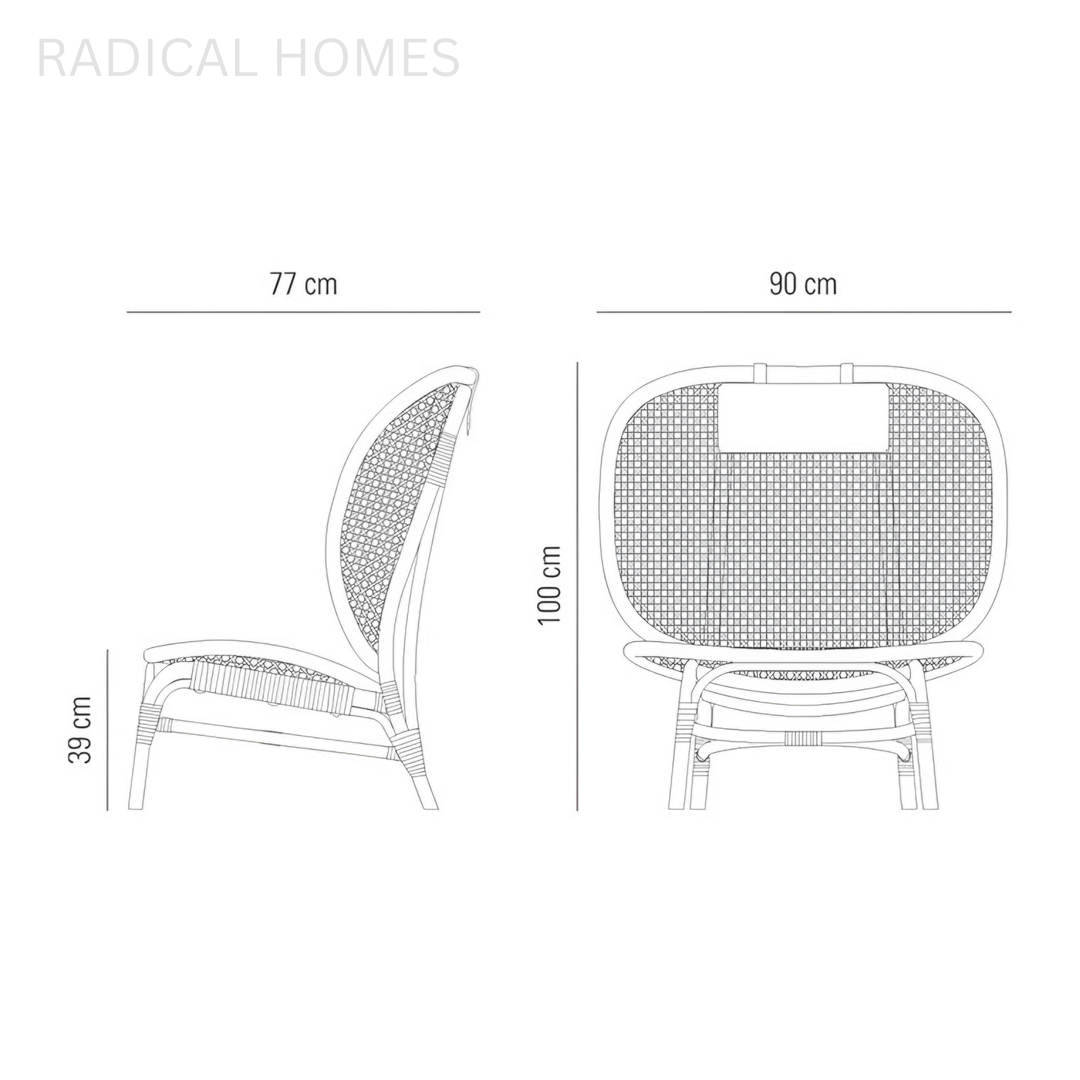 DRIBBY Vintage Rattan Armchair