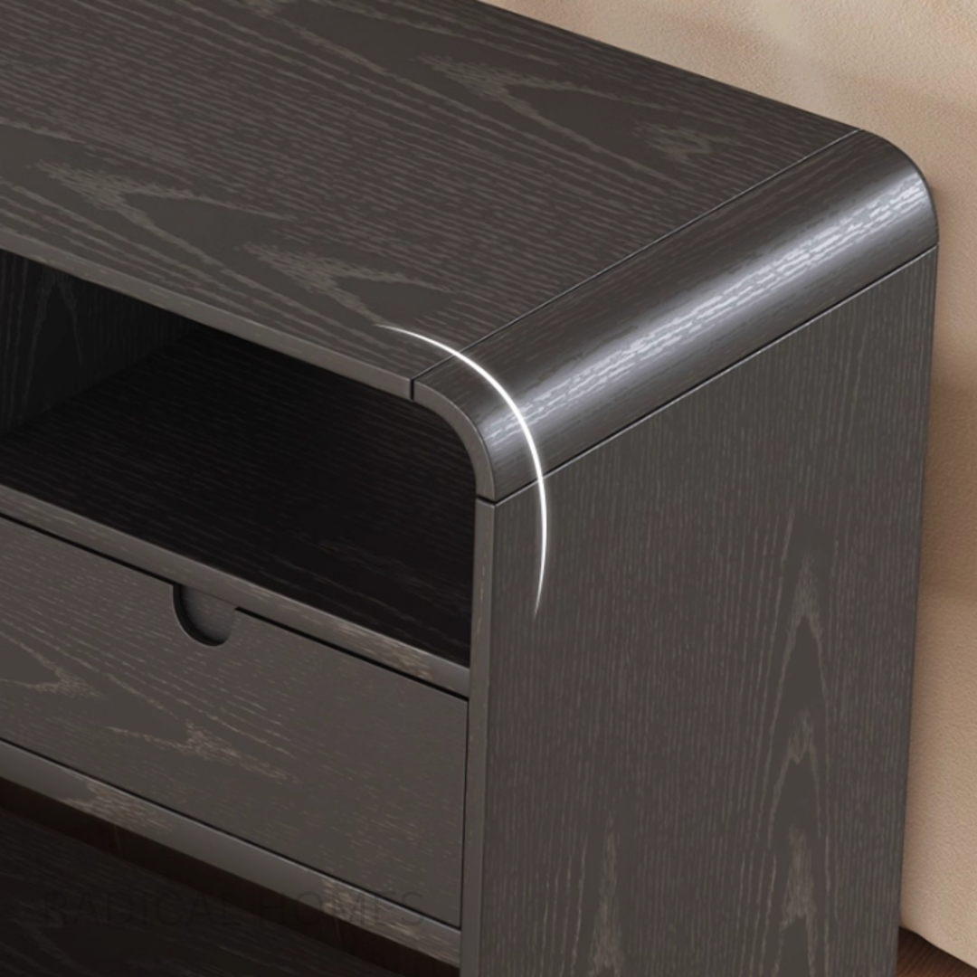 NUBOKU Solid Ash Wood Side Table