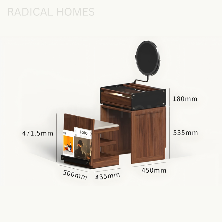 MIKAH Modern Solid Wood Vanity Table - Radical Homes Singapore