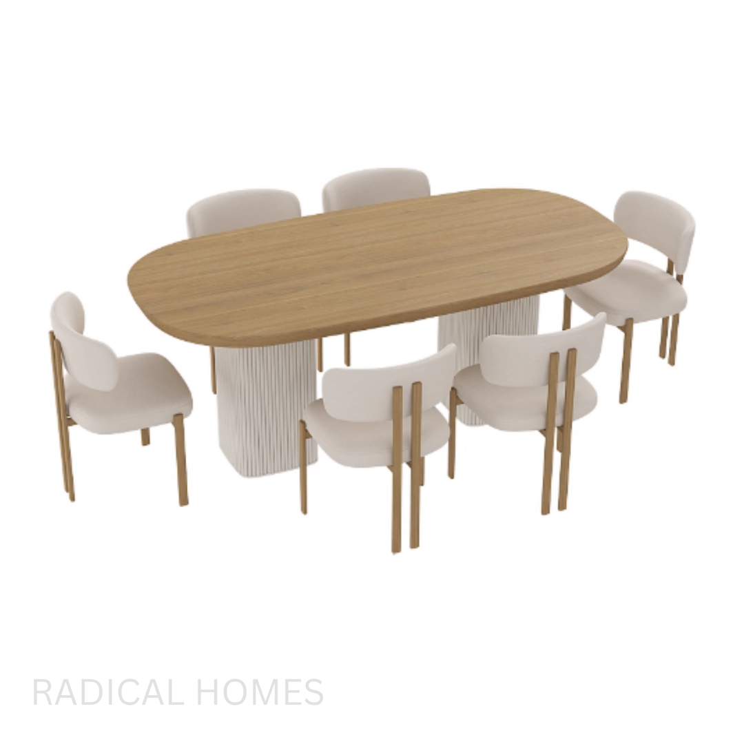 KILLIE Modern Solid Wood Dining Table