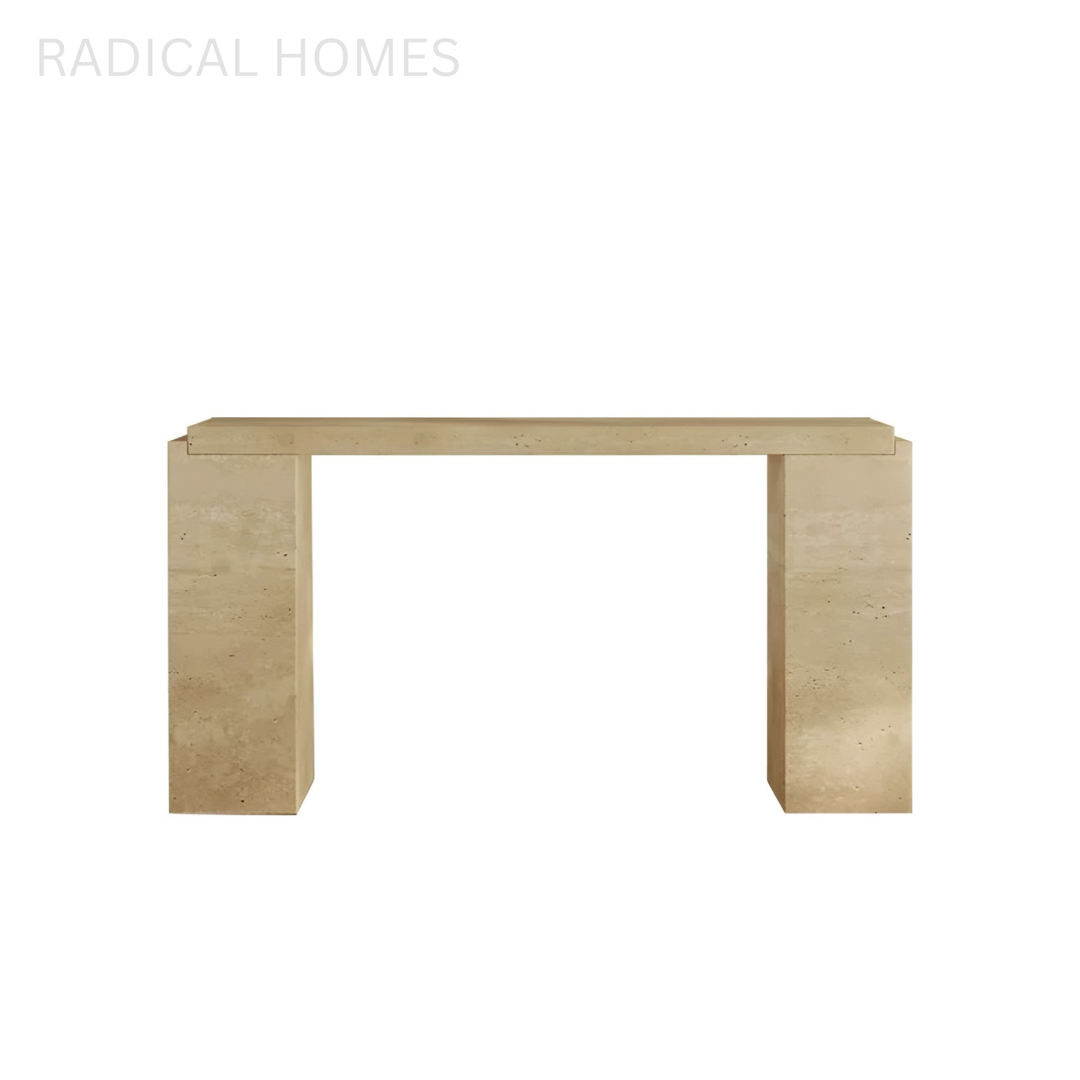 IMAU Wabi Sabi Travertine Console Table