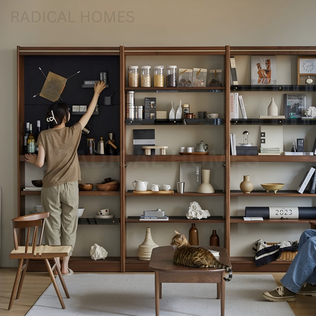 DYLAN Modern Solid Wood Display Shelf - Radical Homes Singapore