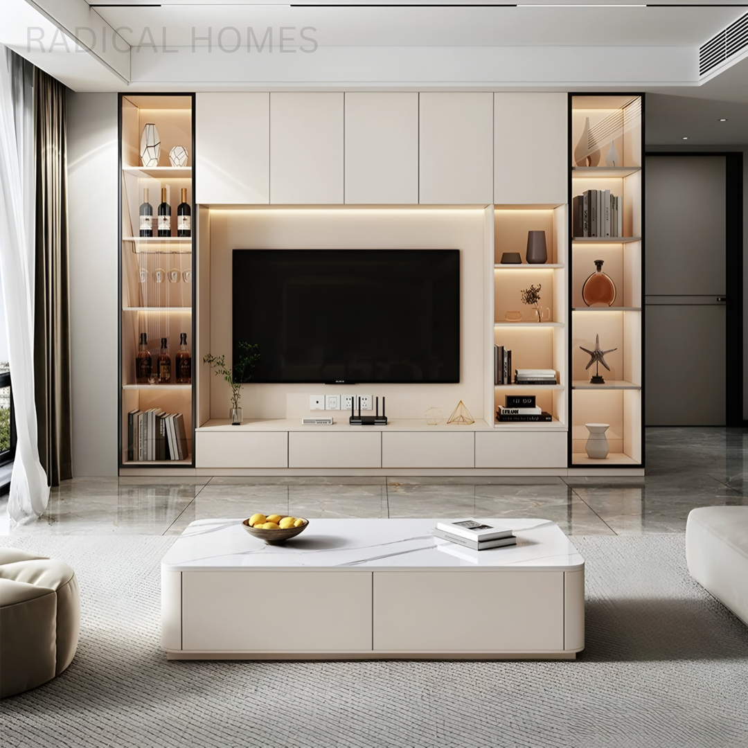 LORVEX Modern Floating TV Console Cabinet