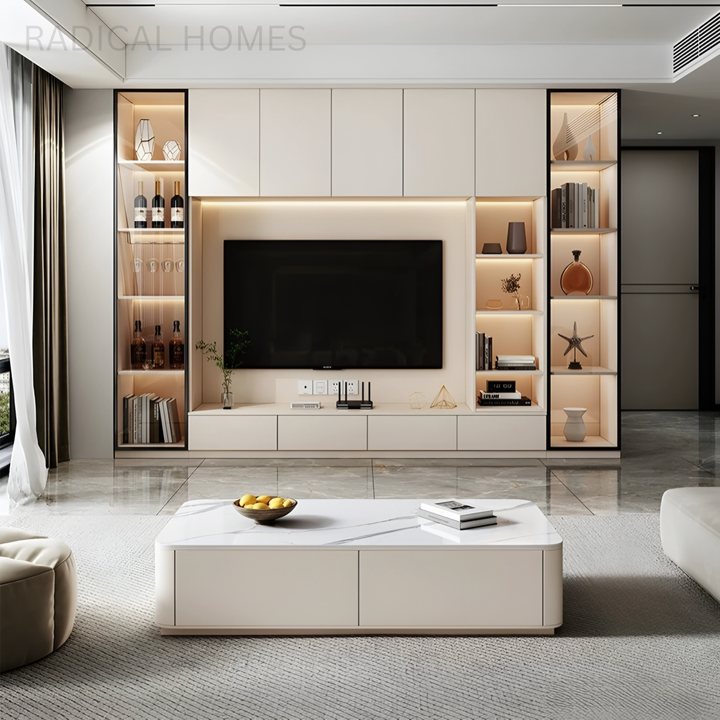 LORVEX Modern Floating TV Console Cabinet