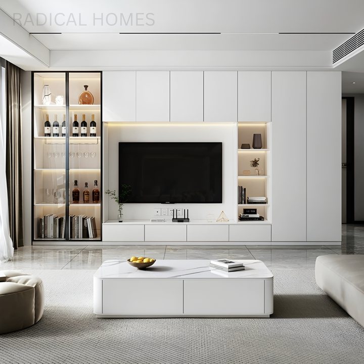 LORVEX Modern Floating TV Console Cabinet