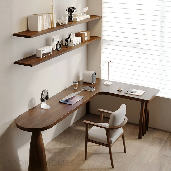 LENTO Solid Pine Wood Study Table