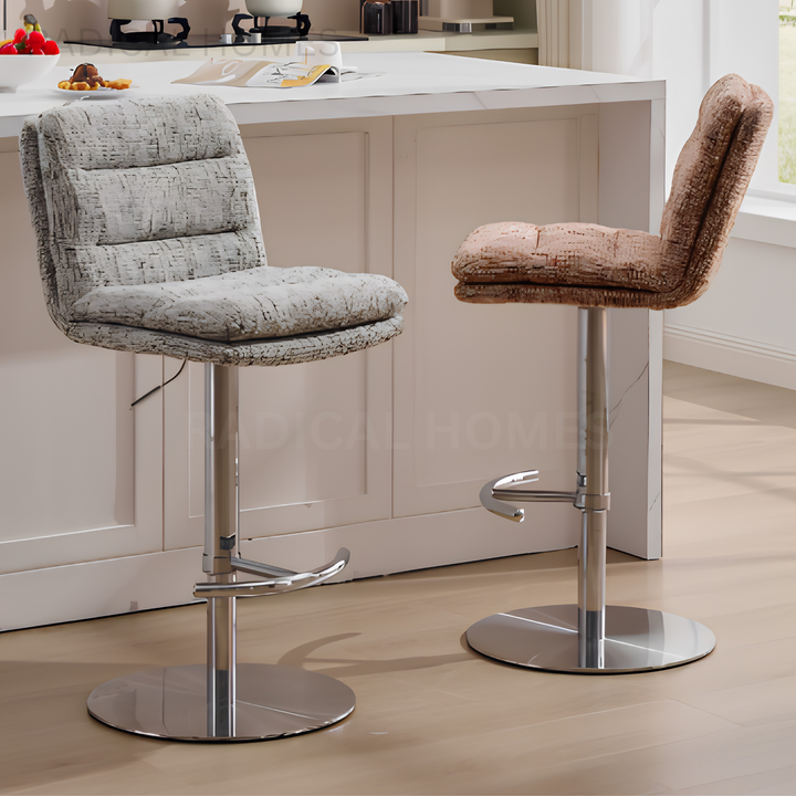 WINSEL Modern Fabric Bar Stool