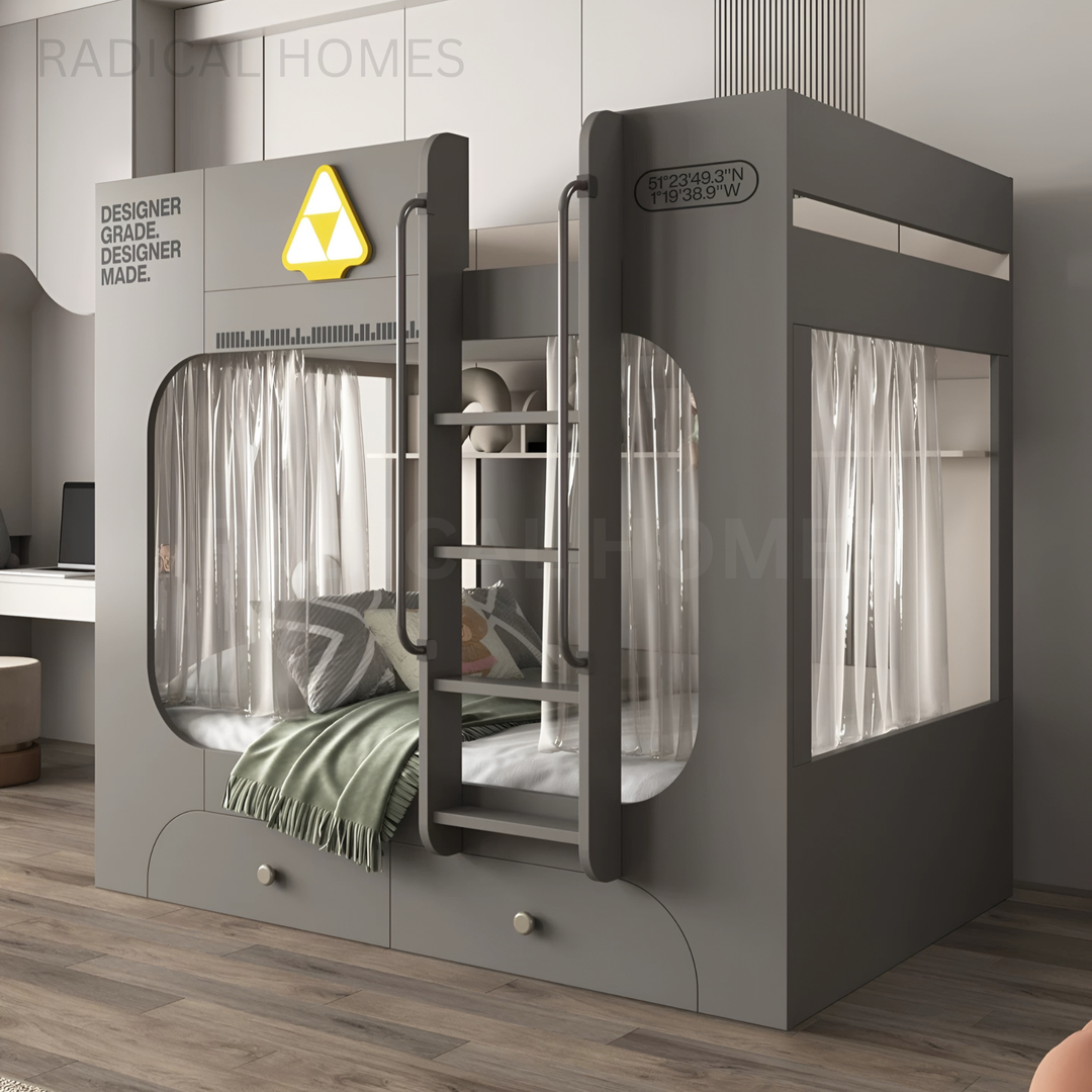 KELVORA Modern Double Decker Bedframe - Radical Homes Singapore