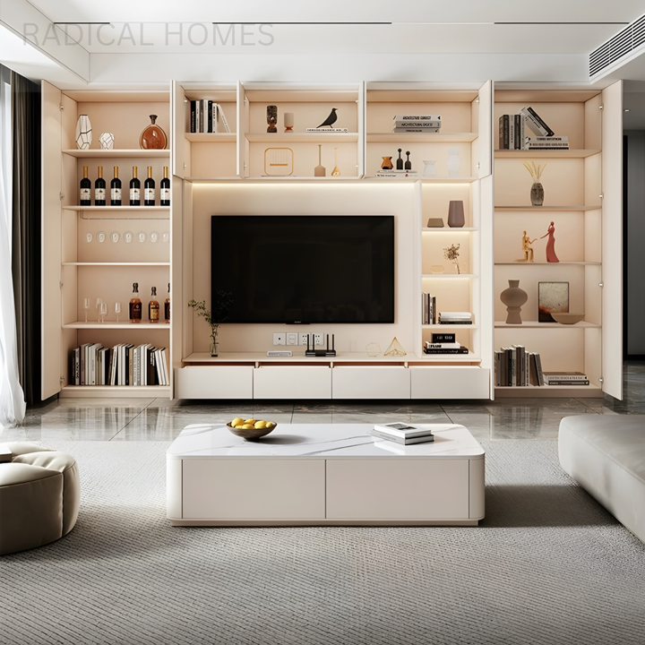 LORVEX Modern Floating TV Console Cabinet