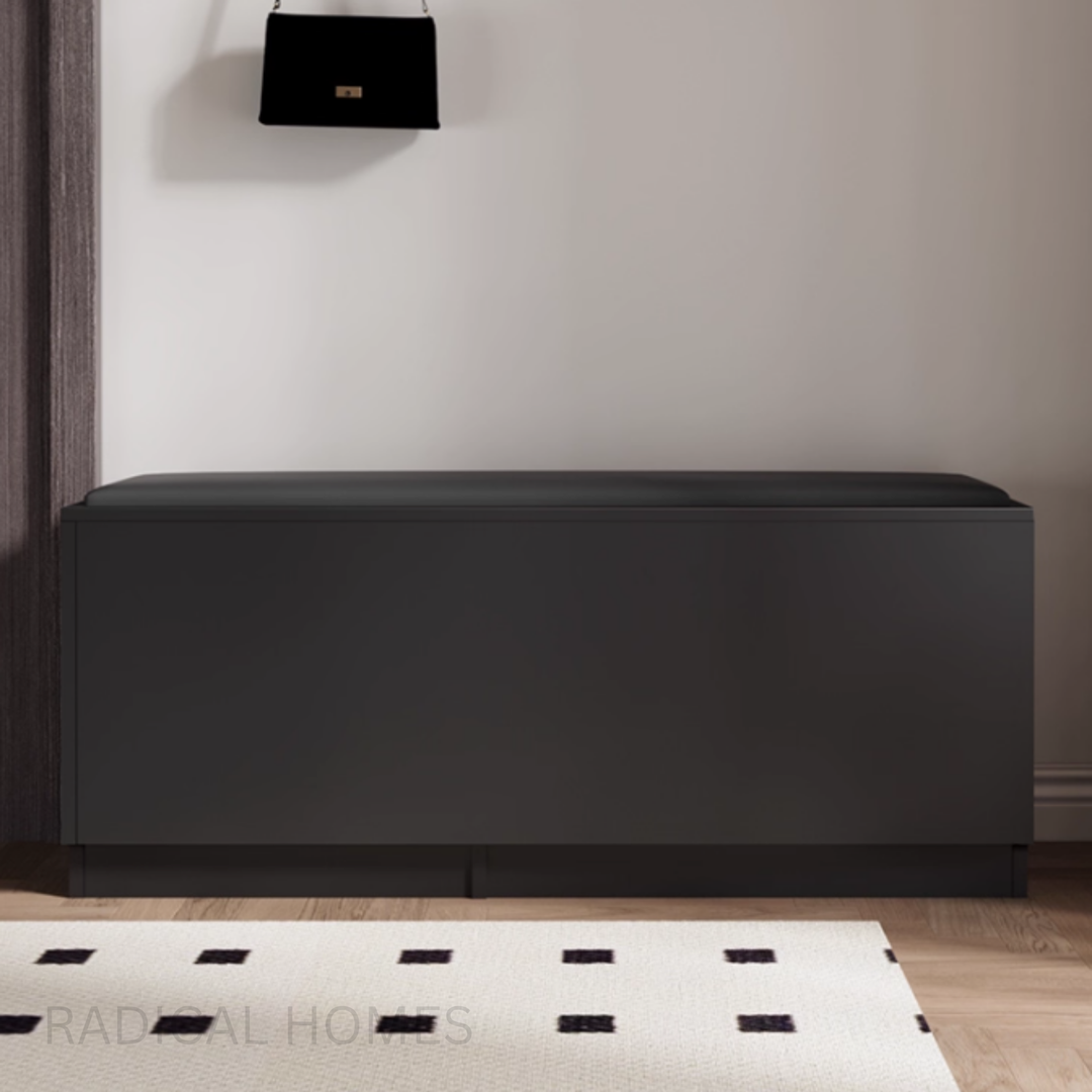 MARENO Solid Wood Shoe Storage Bench