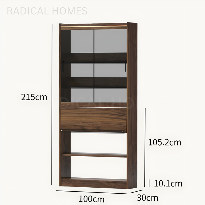 DYLAN Modern Solid Wood Display Shelf - Radical Homes Singapore