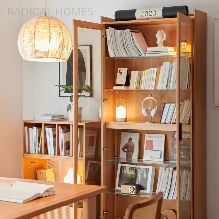 MAUI Modern Solid Wood Display Cabinet - Radical Homes Singapore