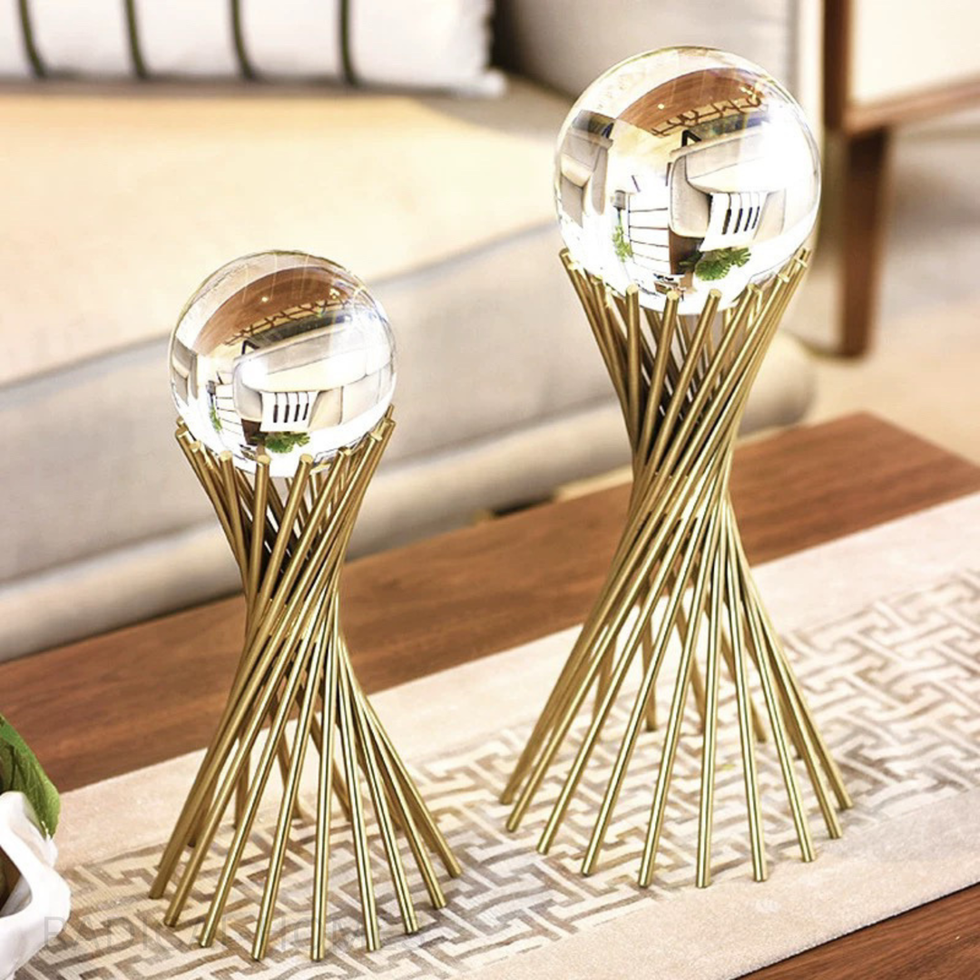 SMITHE Crystal Ball Gold Ornament - Radical Homes Singapore