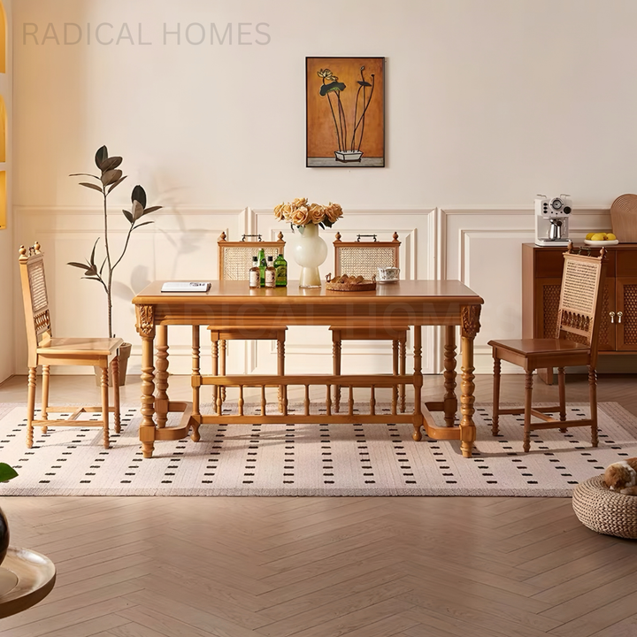 ALATRA Victorian Solid Wood Dining Table