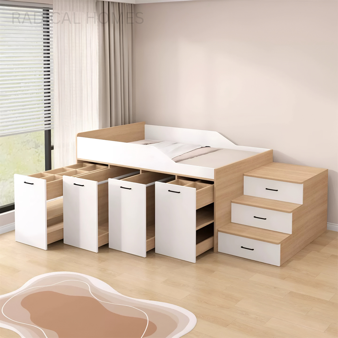 VELCORA Modern Multipurpose Storage Bedframe - Radical Homes Singapore