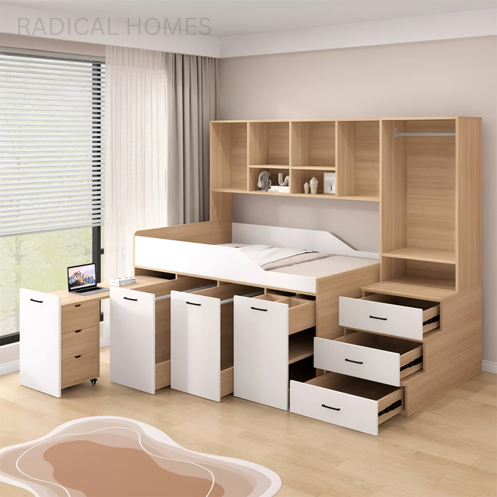 VELCORA Modern Multipurpose Storage Bedframe - Radical Homes Singapore