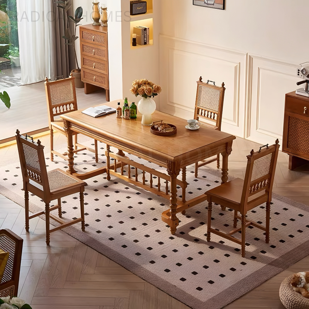 ALATRA Victorian Solid Wood Dining Table