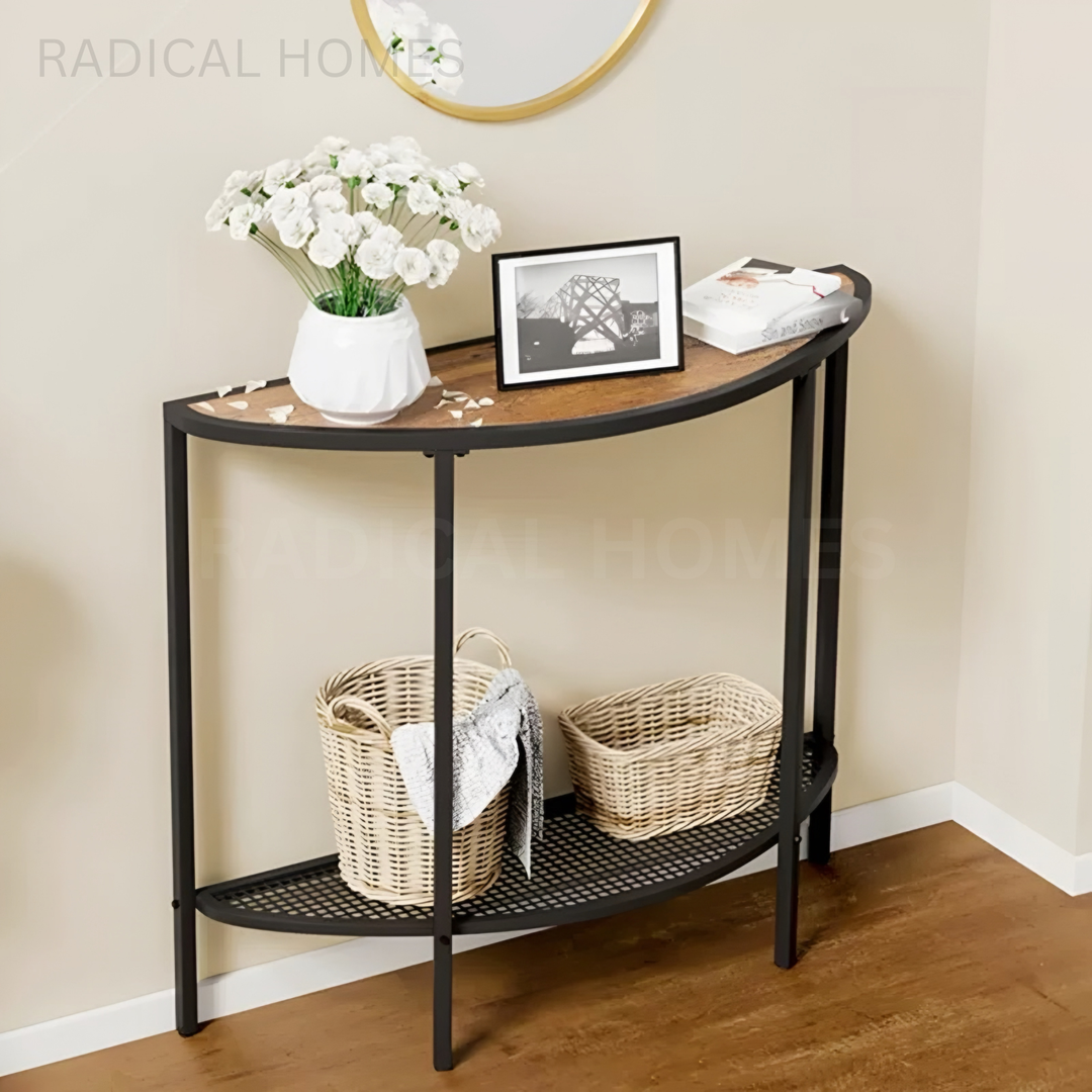 CENA Farmhouse Solid Wood Console Table